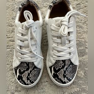 Snakeskin womens sneakers